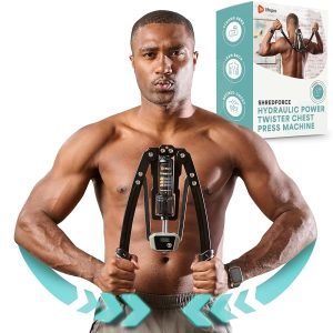 Lifepro Hydraulic Energy Tornado for Arm and Chest Workout routines – Adjustable Chest Expander and Arm Exercise Machine (22-440lbs), Bicep Strengthener and Chest Coaching Software