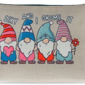 MAD Magnificence Horny and I Gnome It Make-up Bag | Official Disney Licensed Product | Enjoyable Magnificence, Beauty, and Skincare Items for Ladies, Adults, and Children