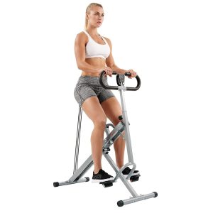 Sunny Well being & Health Row-N-Experience Squat Help Coach for Glute Exercises – Adjustable Resistance, Simple Meeting, and Compact Folding Design for Leg and Glute Train